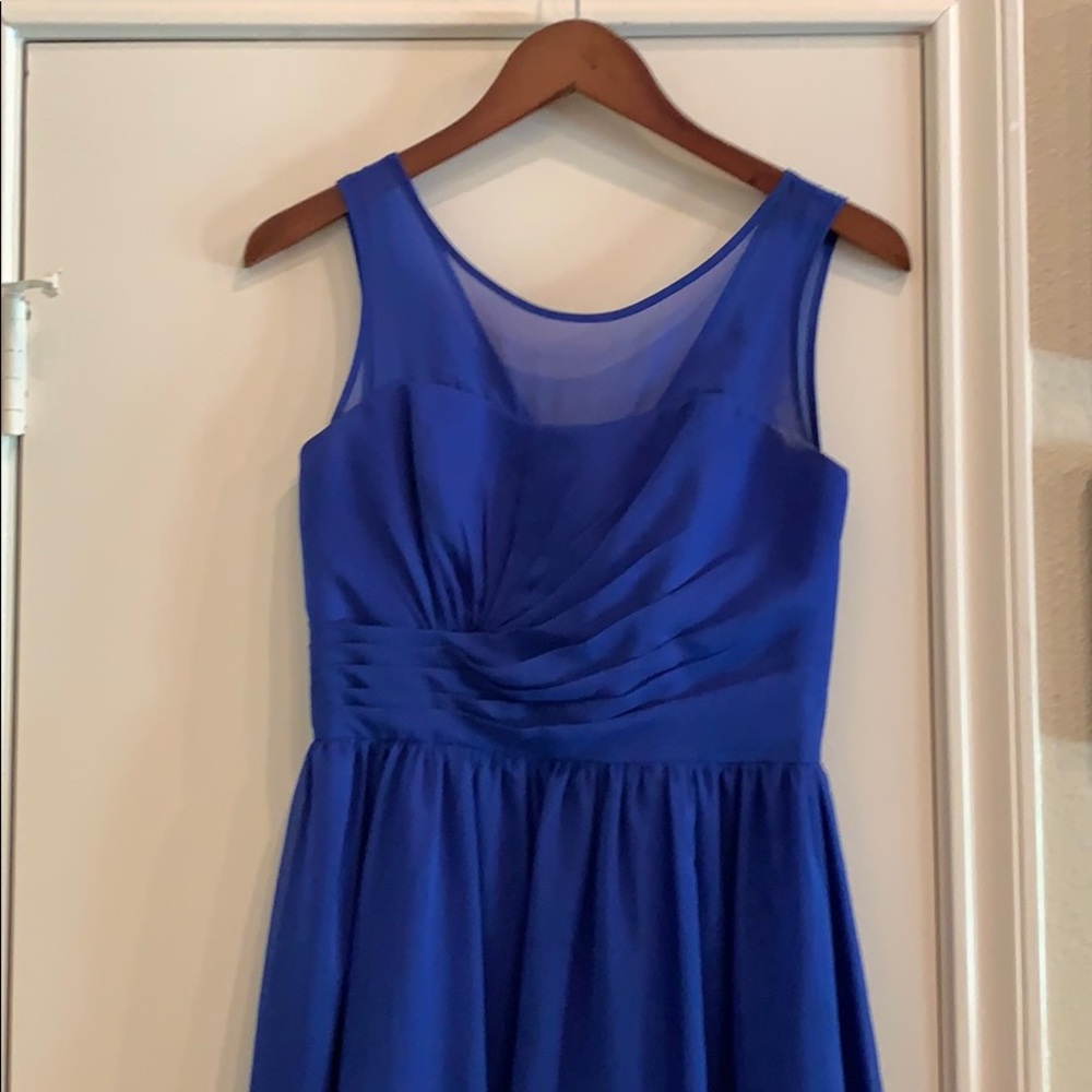 Royal blue Alfred Angelo bridesmaid dress